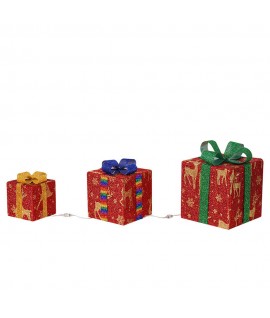 3 PCS Set Christmas Glow Gift Box