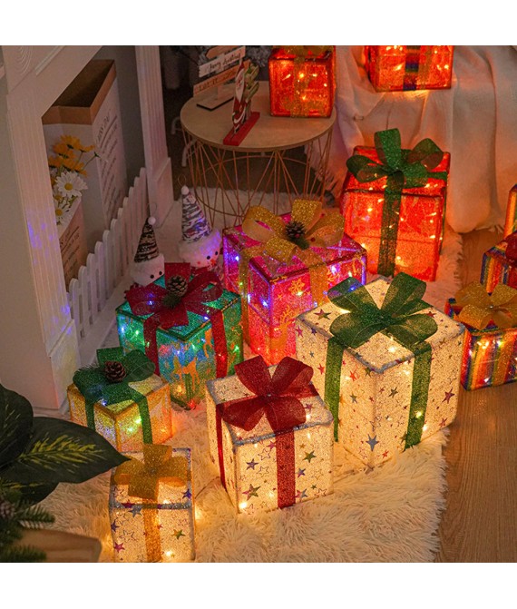 3 PCS Set Christmas Glow Gift Box
