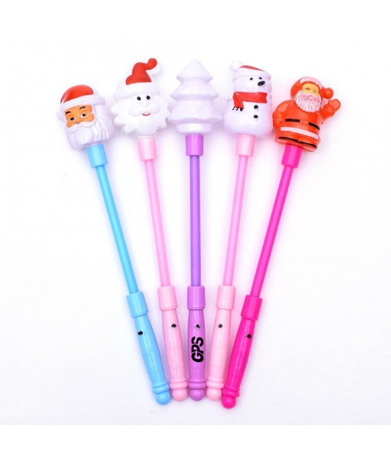 14 " Light Up Santa Wand
