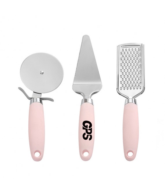 3 PCS Stainless Steel Pizza Cutter Set