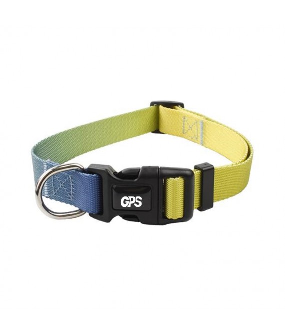 3/4 " Width Gradient Nylon Pet Collar with Traction Rope