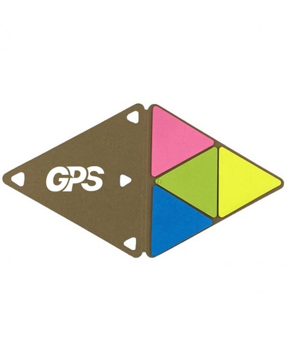 4 1/8 " Triangular Multi-Color Sticky Notes