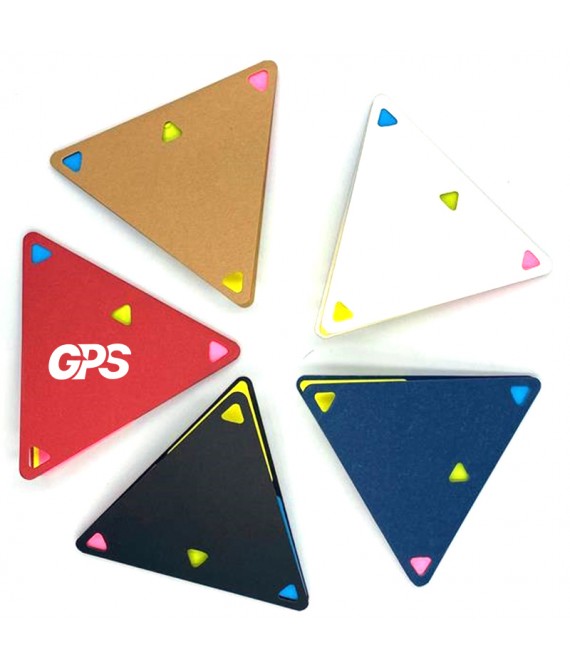 4 1/8 " Triangular Multi-Color Sticky Notes
