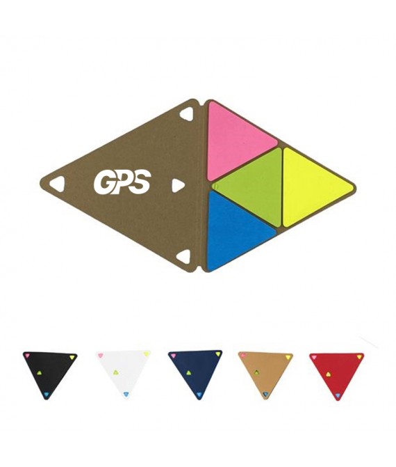 4 1/8 " Triangular Multi-Color Sticky Notes