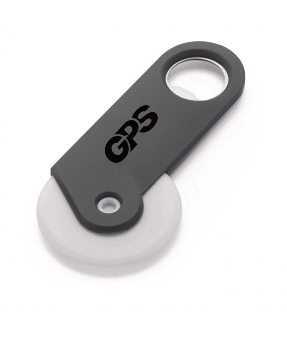 5 1/4 " Pizza Cutter with Bottle Opener