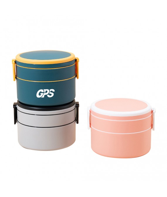 6 " Portable Double-Decker Bento Lunch Box