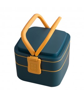 6 " Portable Double-Decker Bento Lunch Box
