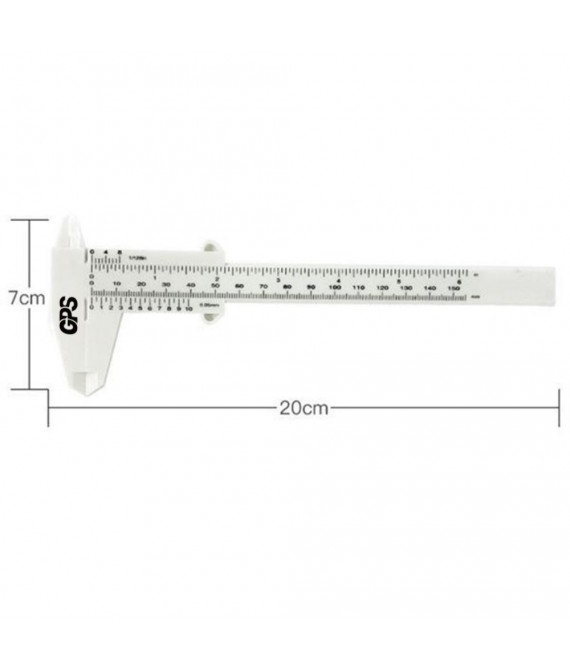 7 7/8 " Mini Plastic Vernier Caliper