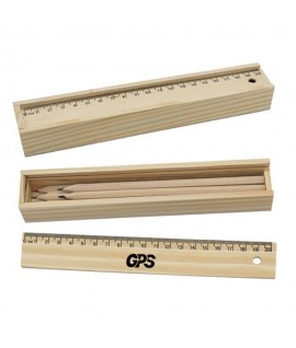 8 1/4 " Pencil and Ruler Set In Box