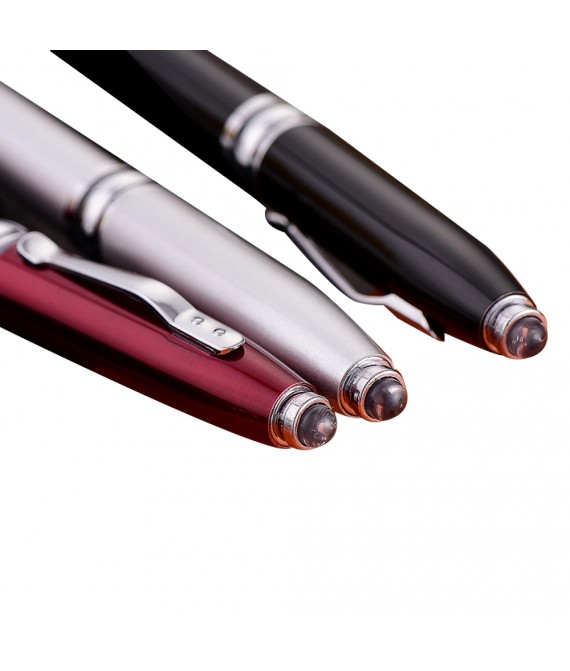 5 3/8 " Metal Ballpoint Pen with LED Light 