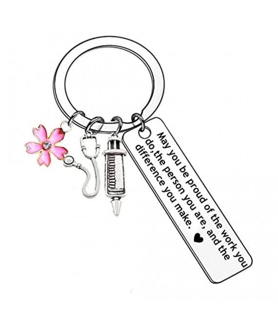 1 1/4 " Nurse Student Gift Keychain
