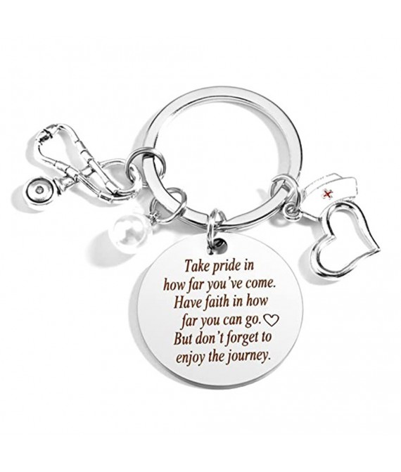 1 1/4 " Nurse Student Gift Keychain