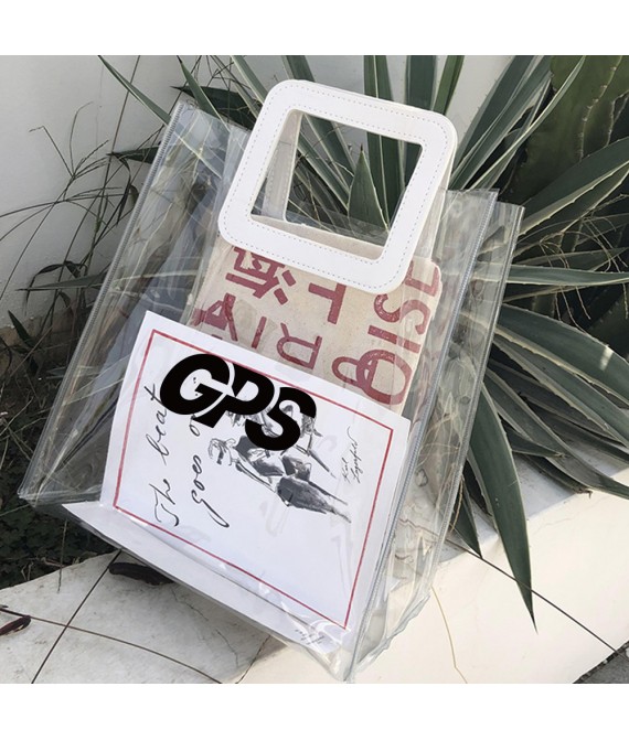 10 " Coloful Clear PVC Tote Bag 