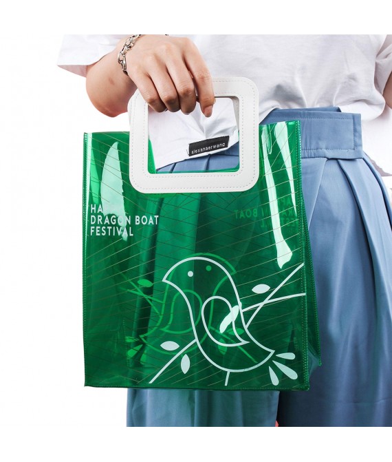 10 " Coloful Clear PVC Tote Bag 