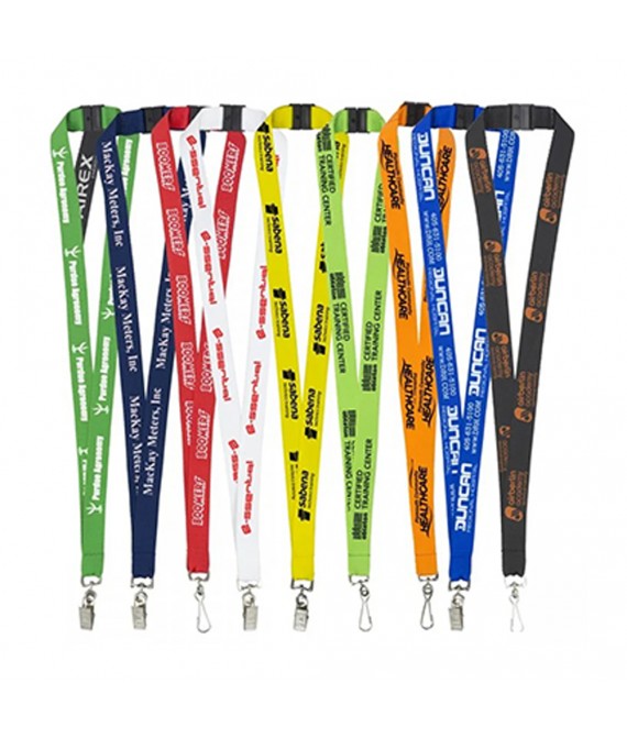  3/4" Single Ended Dye-Sublimation Lanyard w/Safety Break