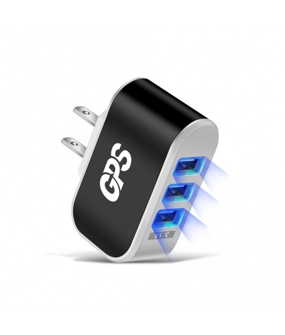 3 Port USB LED Luminous Charger