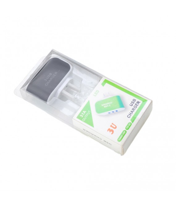 3 Port USB LED Luminous Charger