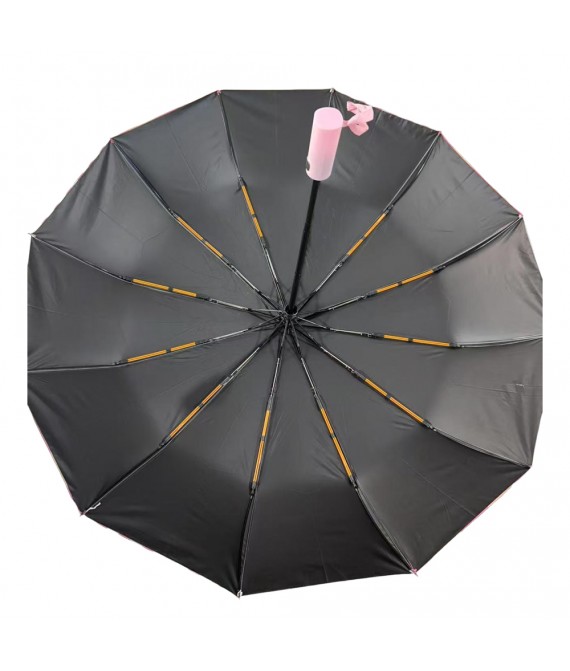 12 Double Ribs Windproof Automatic Folding Travel Umbrella