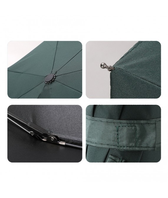 12 Double Ribs Windproof Automatic Folding Travel Umbrella