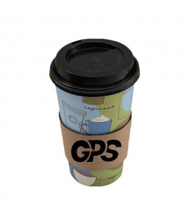 Disposable Kraft Paper Coffee Cup Sleeve