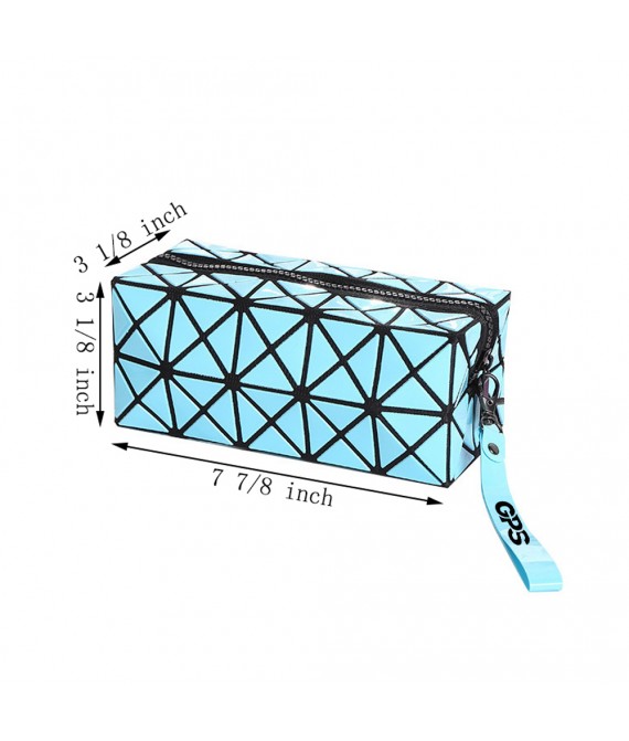 Geometric Diamond Folding Makeup Bag