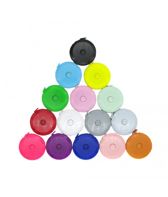 Round Plastic Automatic Shrinking Tape Measure