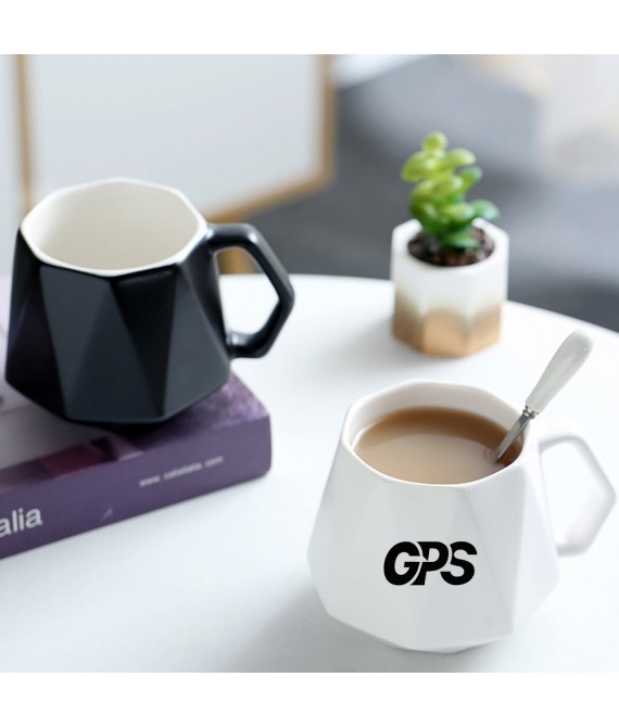 Diamond Shaped Ceramic Cup