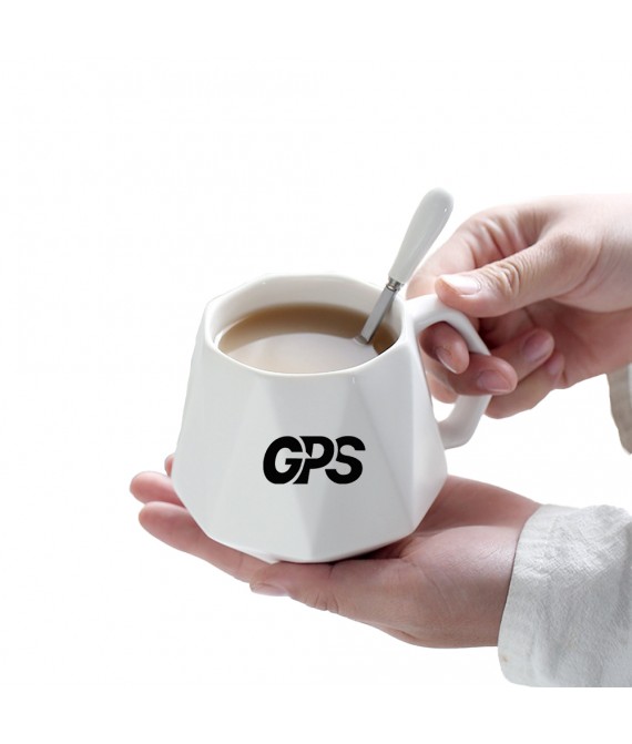 Diamond Shaped Ceramic Cup