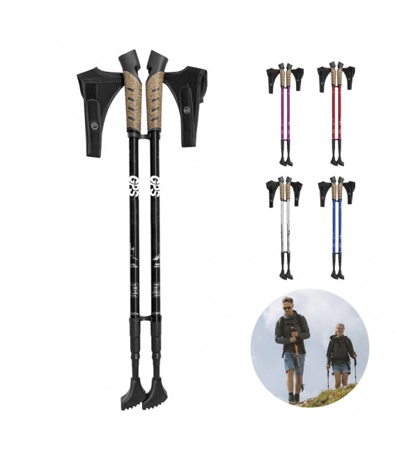 Ultralight Adjustable Aluminum Trekking Poles