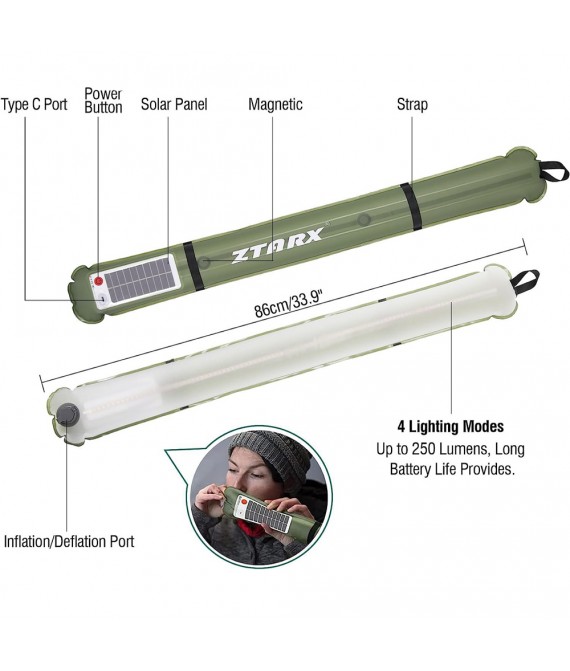 4000mAh Rechargeable Camp Lamp with Magnetic Attachment