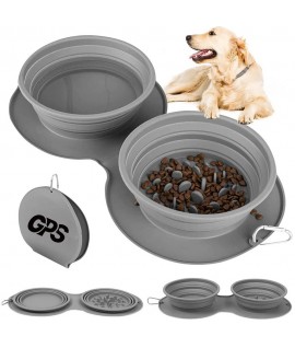 Portable Silicone Folding Pet Bowl For Outdoor Use