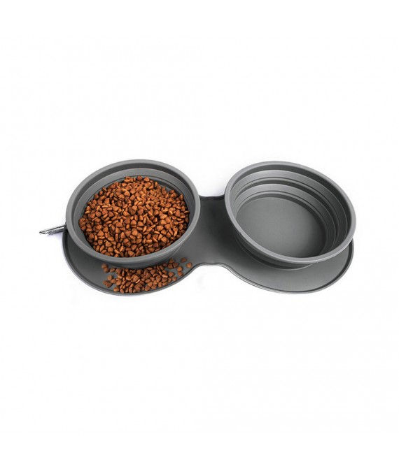 Portable Silicone Folding Pet Bowl For Outdoor Use