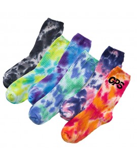 Trendy Tie Dye Mid Tube Cotton Socks