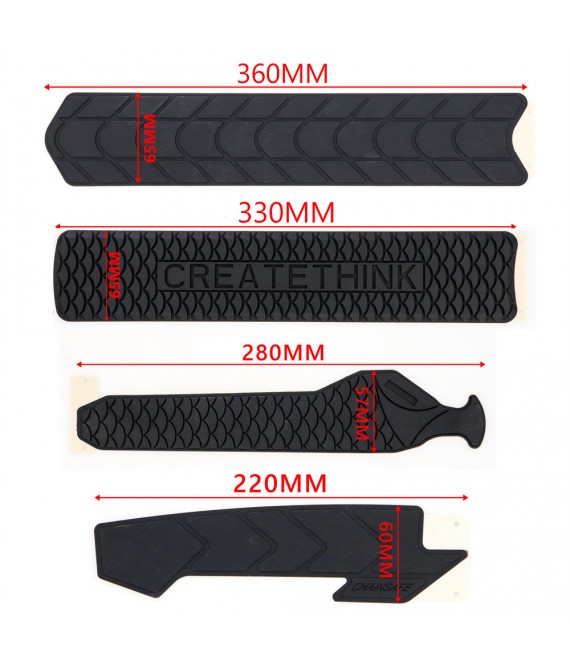 Silicone Bicycle Frame Protection Sticker