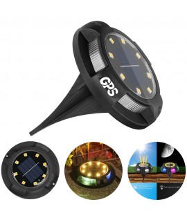 Round Solar Outdoor Garden Decorative Ground Light