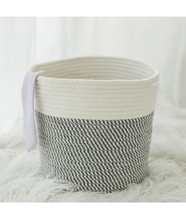 Cotton Rope Large Capacity Round Basket