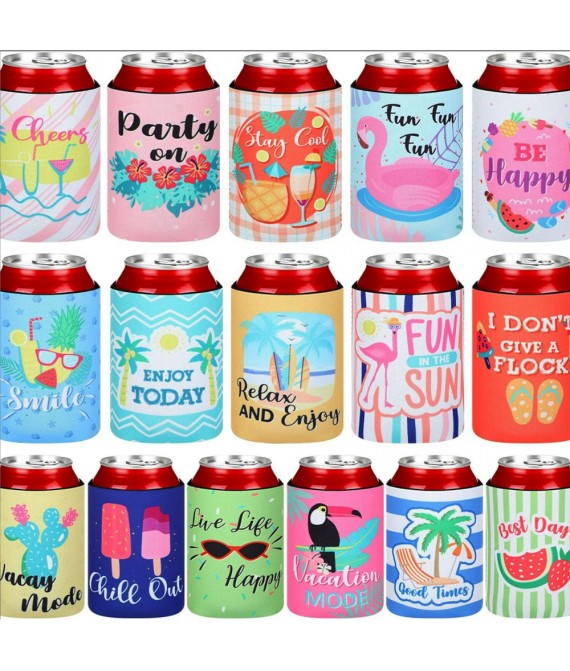 Neoprene Collapsible Canned Drinks Beverage Holder