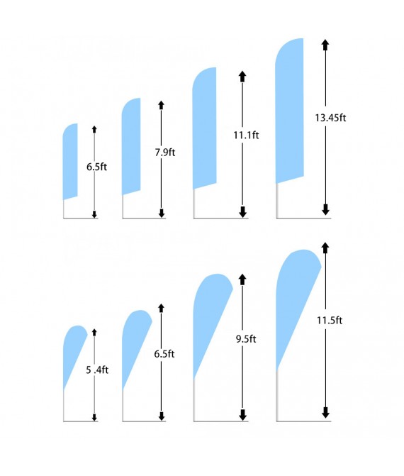 Customized Outdoor Event Advertising Flag