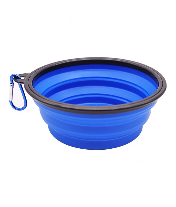 350ml silicone collapsible portable pet bowl