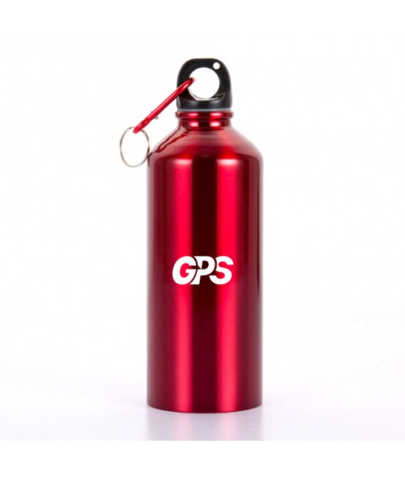 400ml custom pantone color aluminum water bottle with carabiner