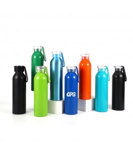 600ml Customized Promotional Aluminum Sport Water Bottle With Lid