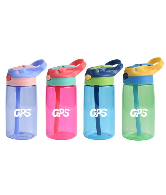 480ml Children's Sports Bottle with Straw Lid
