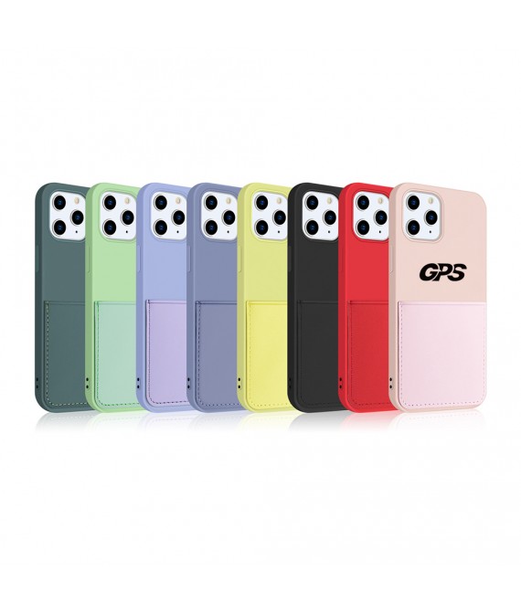 Liquid Silicone Luxury Case For iPhone With Card Holder