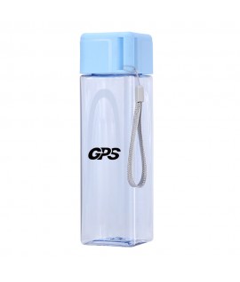 500ml Square shaper water bottle bottle with rope