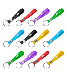 Silicone Wristband Keychain With Custom Logo