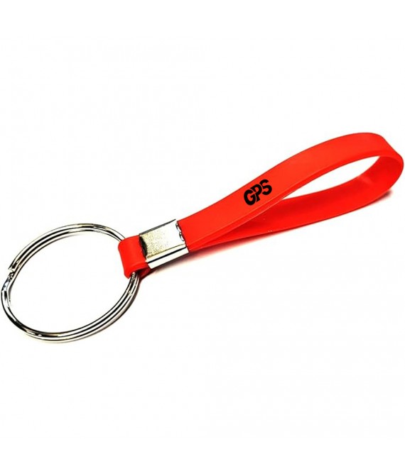 Silicone Wristband Keychain With Custom Logo