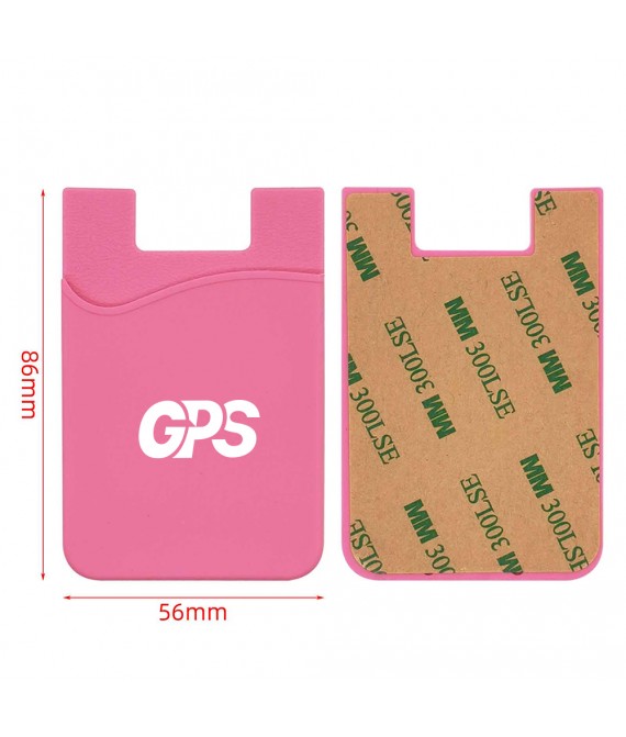 Silicone Phone wallet with Custom Imprint Adhesive Card Holder