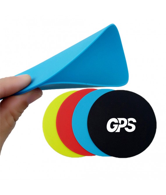 9cm round shape silicone coaster