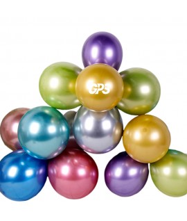 10-Inch Shiny Metallic Decorative Balloon for Special Occasions