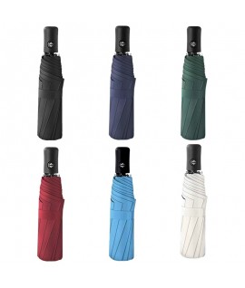 Black Plastic Fully Automatic Folding Umbrella